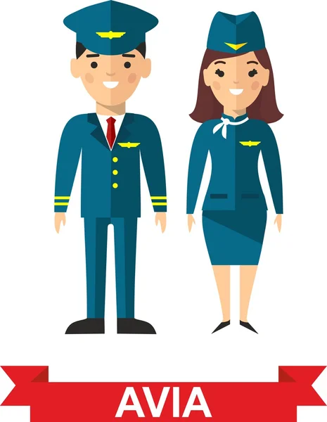 İnsanların Havacılık, pilot ve hostes