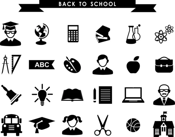 Conjunto de iconos de educación — Vector de stock