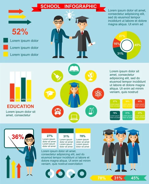 Σύνολο επιχειρήσεων infographic στοιχείων - Άραβας άνθρωπος, ομαδική εργασία σε επίπεδη στυλ — Διανυσματικό Αρχείο