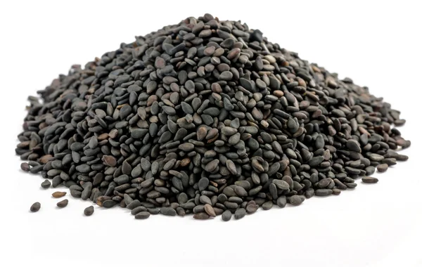 Bir yığın siyah tohumların — Stok fotoğraf