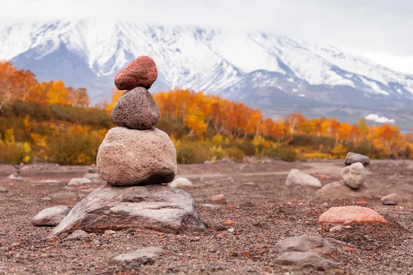 Zen balanced stones stack — Stock Photo, Image