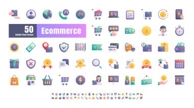 64x64 Pixel Etrade Çevrimiçi Alışveriş Teslimatının Mükemmel. Düz Renk Simgesi Vektörü. Web sitesi, Uygulama, Yazdırma, Belge Tasarımı, Poster Tasarımı vb. için.