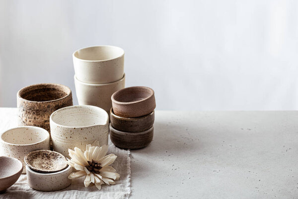 handmade empty ceramics 