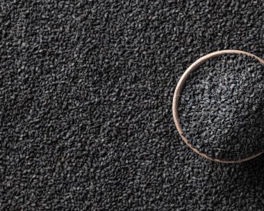 siyah susam arkaplanı