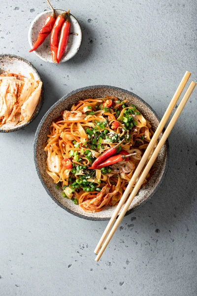 Fideos con verduras — Foto de Stock