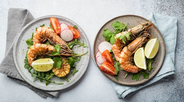 Izgara kaplan karidesi.