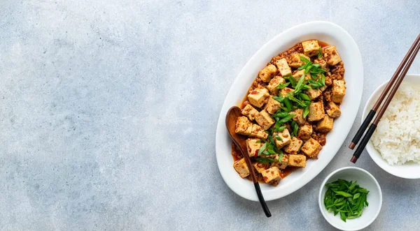 Mapo Tofu, kuchnia sichuan — Zdjęcie stockowe