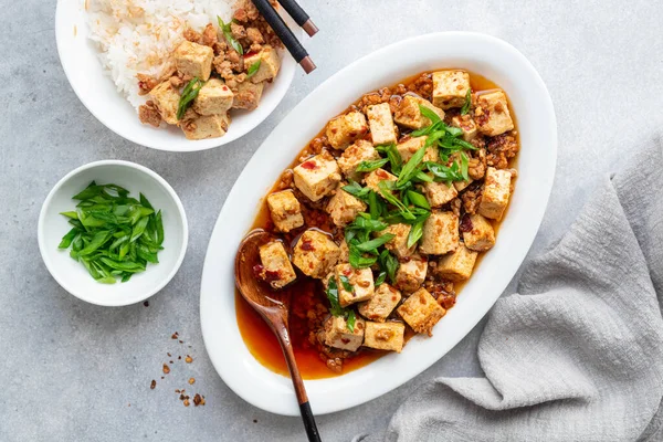 Mapo Tofu, kuchnia sichuan — Zdjęcie stockowe