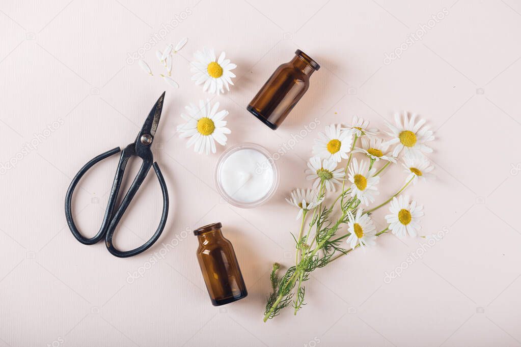 natural cosmetics and healing herbs