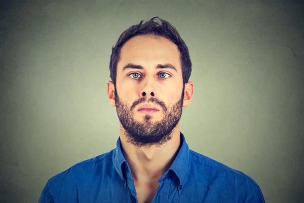 Closeup portrait of a cross-eyed man — Stock Photo, Image