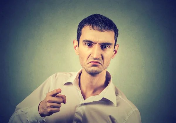 Portrait of a angry young man — Stock Photo, Image