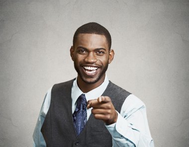 Man face for badoo with hand