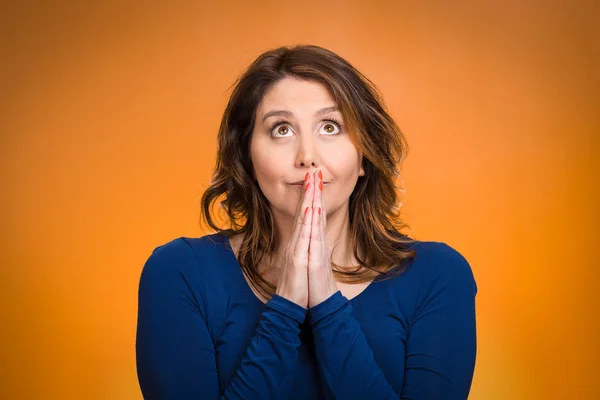 Woman praying — Stock Photo, Image