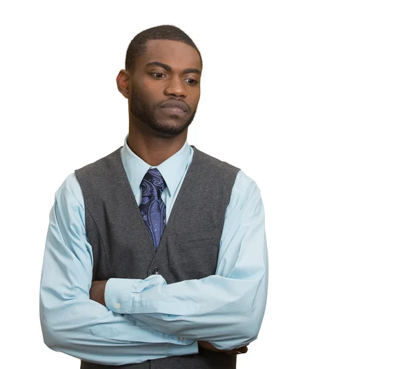 Annoyed, grumpy executive business man — Stock Photo, Image