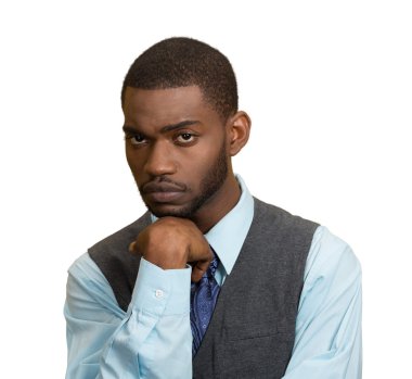 üzgün, depresif adam