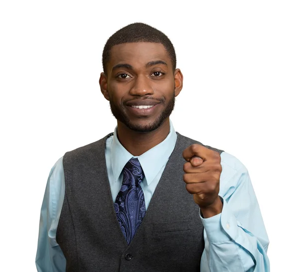 Man giving thumb, finger figa gesture you are getting zero nothing — Stock Photo, Image