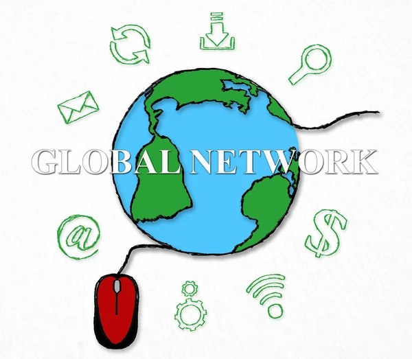 Globalna sieć, gospodarki concep — Zdjęcie stockowe