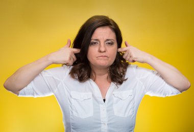 kulaklar birileri görmezden gürültü rahatsız takmayı kadın 