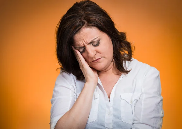 Depressive, düstere Frau — Stockfoto