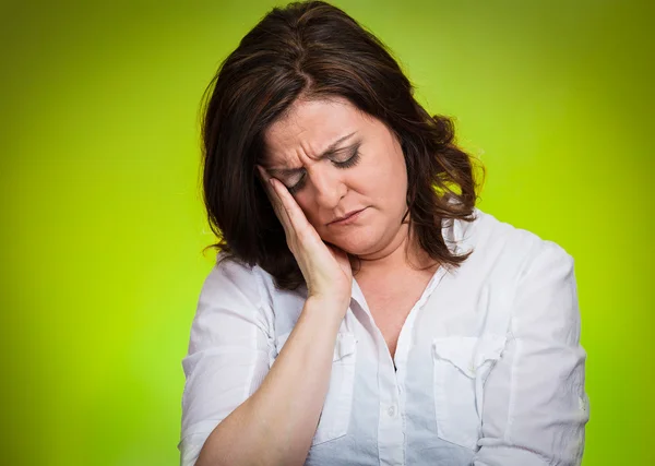 Depressed, gloomy woman — Stock Photo, Image