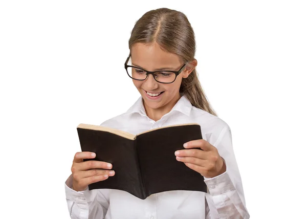 Meisje dat een boek leest — Stockfoto