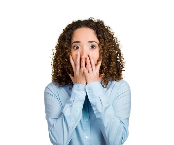 Surprise astonished woman — Stock Photo, Image