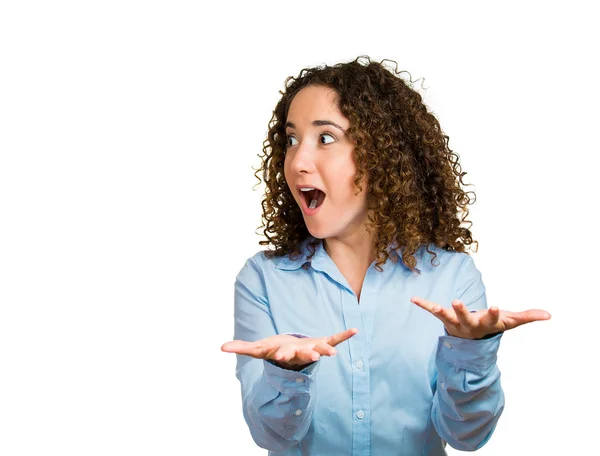 Surprise astonished woman — Stock Photo, Image