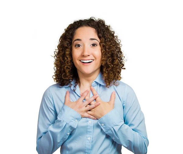 Surprised young woman — Stock Photo, Image