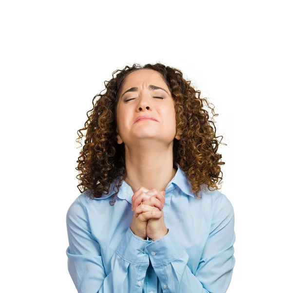 Woman praying — Stock Photo, Image