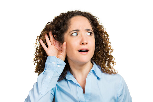 Любопытная женщина.
