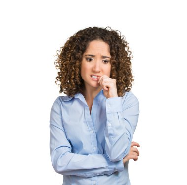 Parmak tırnak ısırma başparmak emme ağzına kadınla