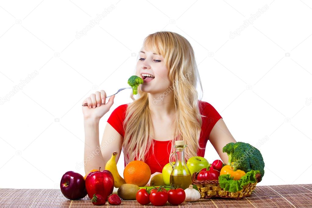 Healthy Woman Eating Fruits Vegetables Stock Photo Image By healthy-woman-eating-fruits-vegetables-stock-photo-image-by