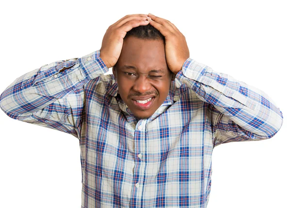Stressed young man — Stock Photo, Image