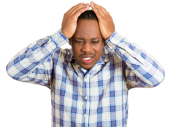 Stressed young man — Stock Photo, Image