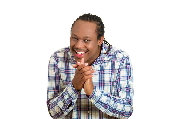 Kurnaz, genç adam entrikacı headshot