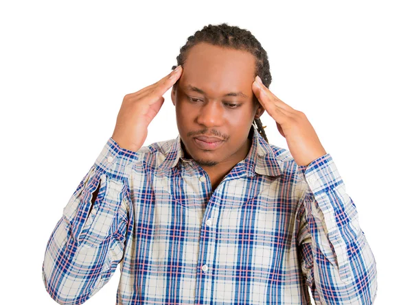 Stressed man concentrating — Stock Photo, Image