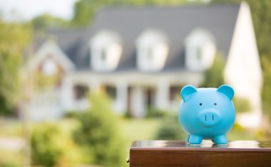 Real estate sale, home savings, loans market clipart