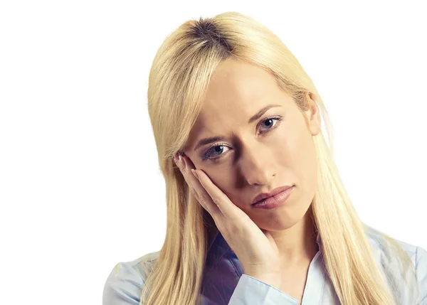 Depressive, düstere Frau — Stockfoto