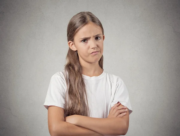 Sceptisch tiener meisje — Stockfoto