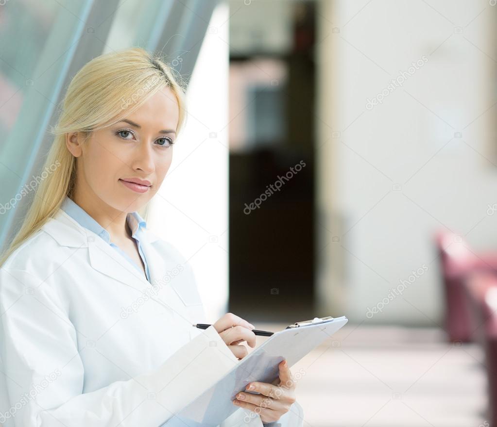 confident, female doctor, healthcare professional