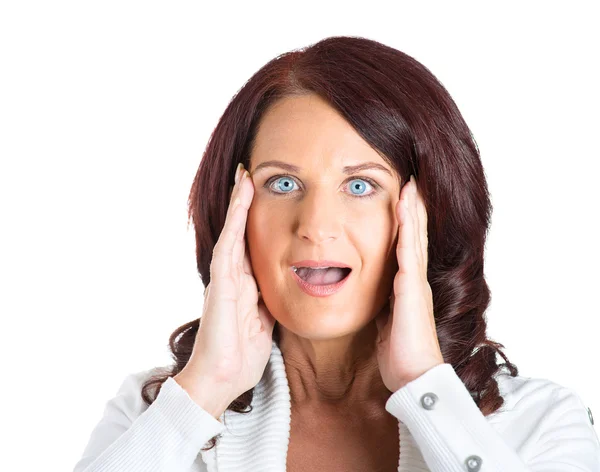 Surprise astonished woman — Stock Photo, Image