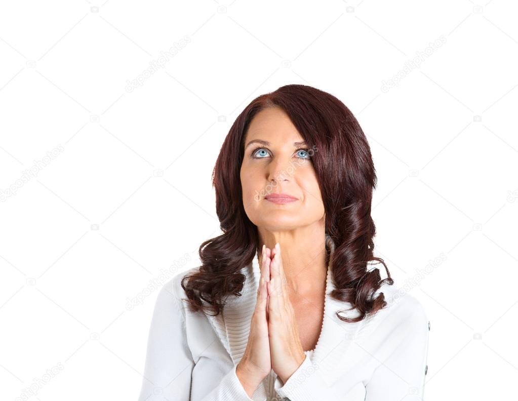 mature woman praying