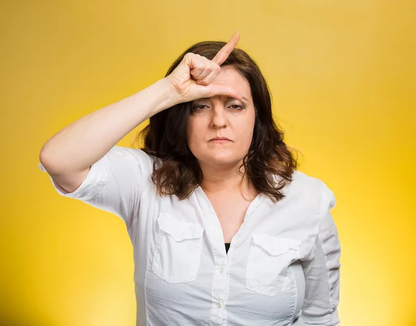 Verliezer handgebaar — Stockfoto