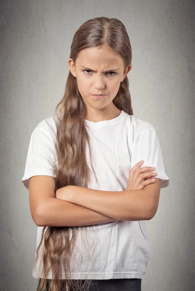 Irritado irritado fora adolescente menina — Fotografia de Stock