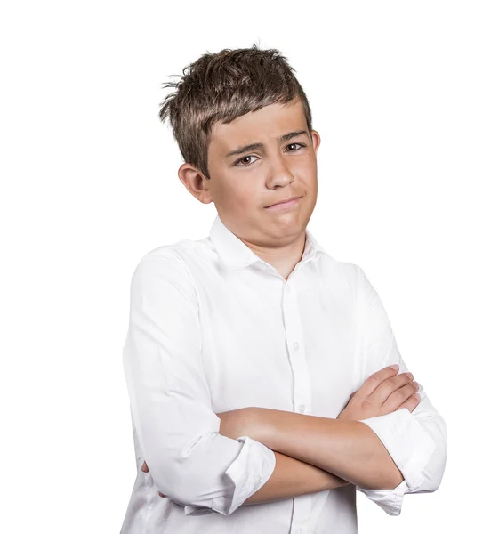 Skeptical young man looking at you — Stock Photo, Image