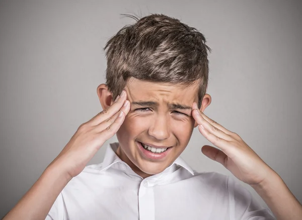 Estressado adolescente menino — Fotografia de Stock