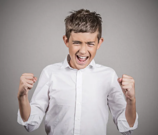 Angry teenager screaming — Stock Photo, Image