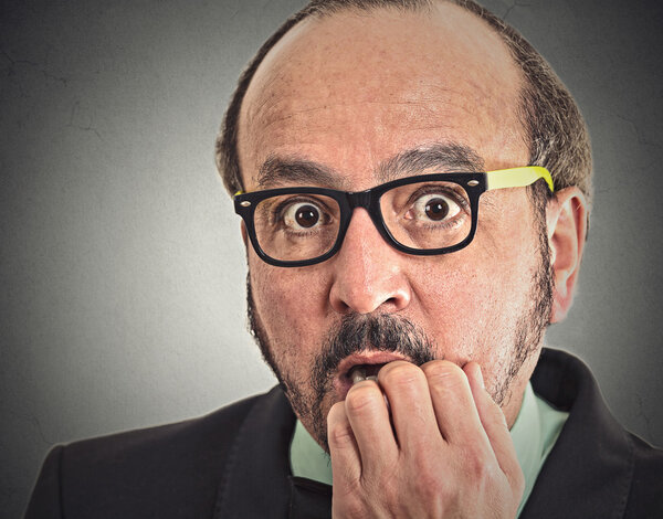 Preoccupied anxious man