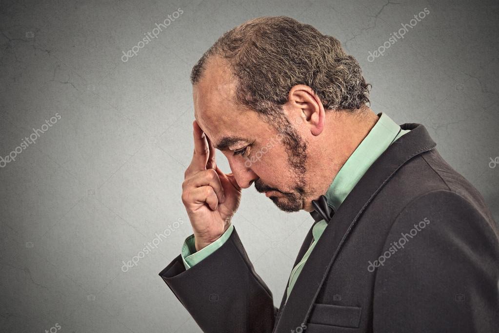 hombre solo triste pensando — Fotos de Stock © SIphotography #56117029