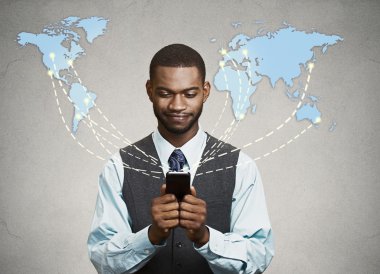 Modern iletişim teknolojisi cep telefonu yüksek teknoloji